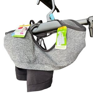 Hanes Bra Girls X-Large Gray/Black Everyday Comfort Bralette Pack of 2